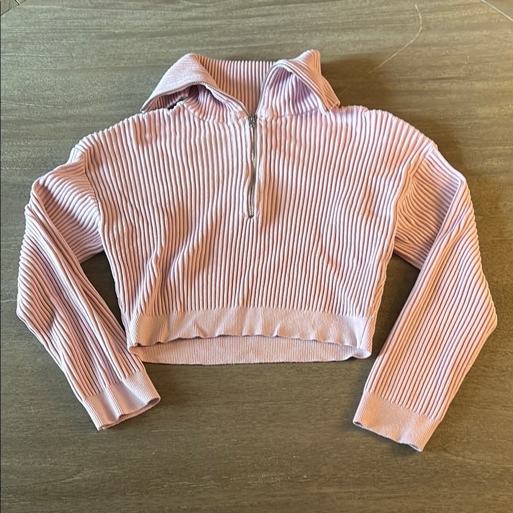 Cotton On Pink Ribbed Turtleneck Sweater